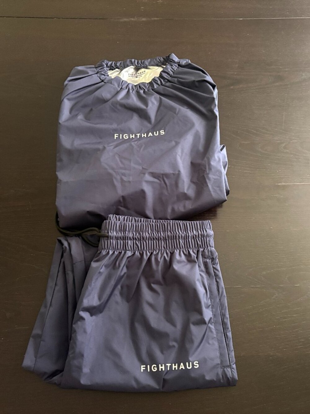 NWOT Mens Fighthaus Blue Contender Sauna Suit Size Large